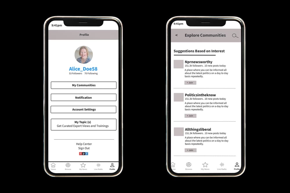 NPR News — UX Case Study (8 weeks) preview